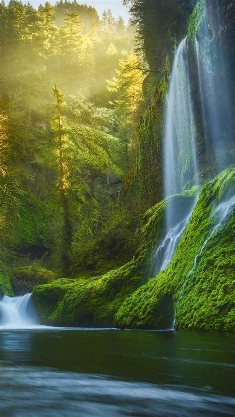 640x1136 Dreamy Waterfall Iphone 55c5sse Ipod Touch Hd 4k