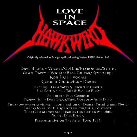 hawkwind love in space ホークウインド 96年ライヴ 2枚組 british 70年代 ken s attic ケンズ・アティック