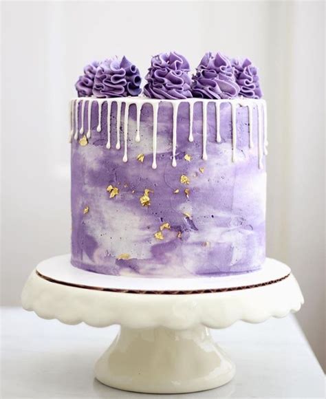 Purple Purple Cakes Birthday Beautiful Birthday Cakes Pretty