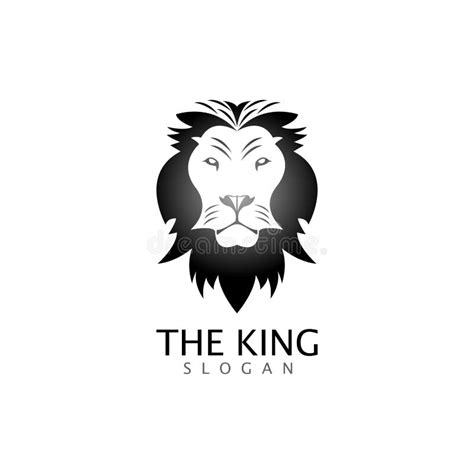 Lion Head Logo Template Vector Icon Stock Vector Illustration Of Logo