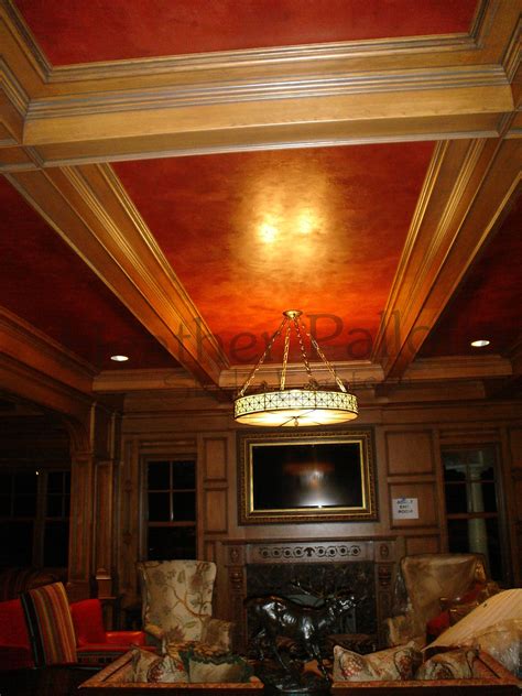 I removed the popcorn ceilings from my condo, which left me with this bare plaster ceiling. Leather ceiling with plaster and wax (With images ...