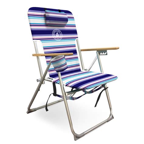 Caribbean Joe High Weight Capacity Back Pack Beach Chair Purple