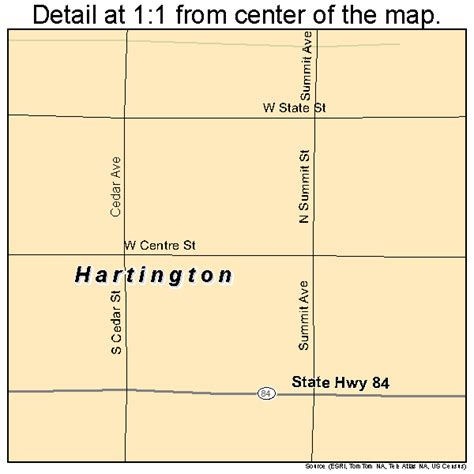 Hartington Nebraska Street Map 3121275