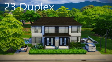 Sims 4 23 Duplex Speed Build Youtube