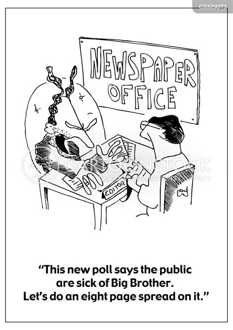Newspaper Front Page Cartoon