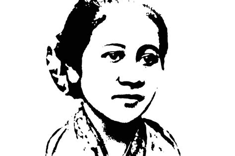 Contoh Mewarnai Ibu Kartini Cara Menggambar Pahlawan Ibu Kartini