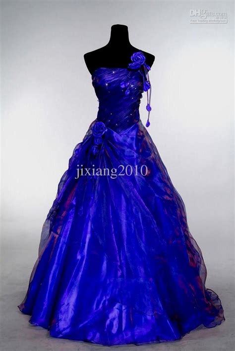 Blue And Purple Wedding Dress