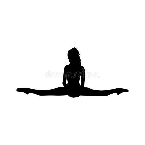 Ballet Dancer Woman Silhouette Vector Illustration Black And White 6600