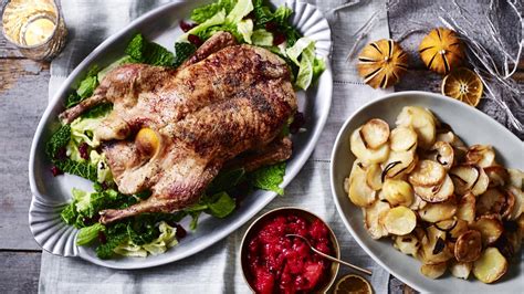 Christmas Roast Duck Recipe Bbc Food