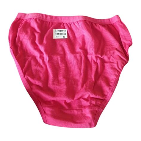 lingerie paradise plain ladies pink cotton panties size small at rs 42 piece in delhi