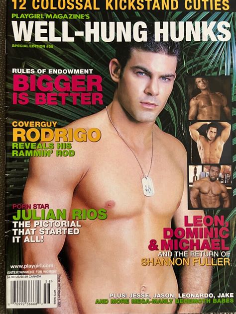 Playgirl Well Hung Hunks Special Gay Interest Magazine Very Good