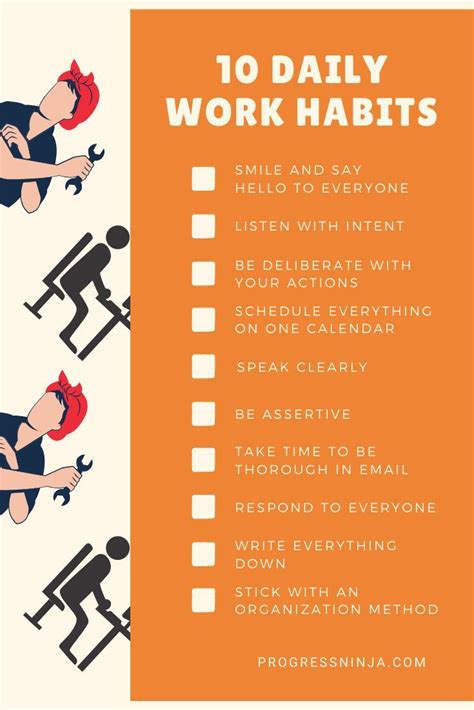 10 Daily Habits That Will Help You Get Ahead At Work Work Habits