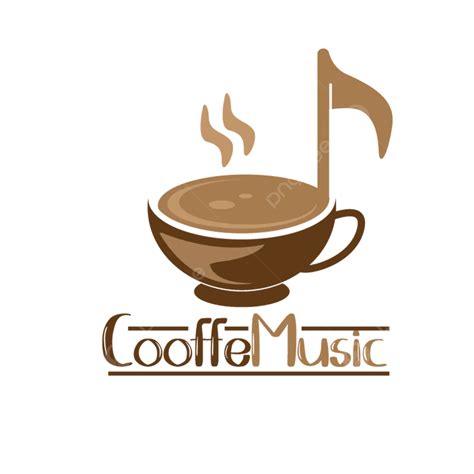 Logotipo De La Música Del Café Vector Png Café Música Cafetería Png