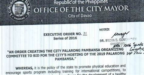 Davao City All Set To Host Palarong Pambansa 2019 Anything About Davao