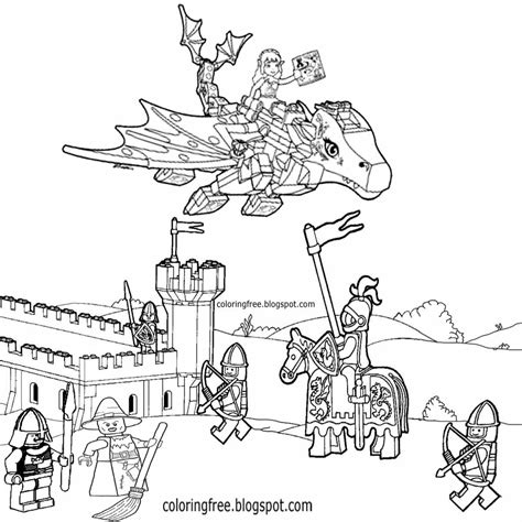 Lego Elves Coloring Pages Dragons Pictures Super Coloring