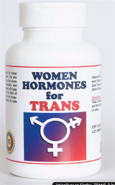 Transgenero Hombre A Mujer Terapia Hormonal Hormonas Femeninas