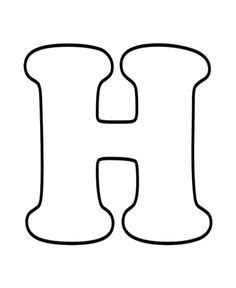 The Letter H Is Coloring Pages Letras Imprimir Imprimir Sobres Y Abecedario