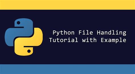 Python File Handling Tutorial With Example