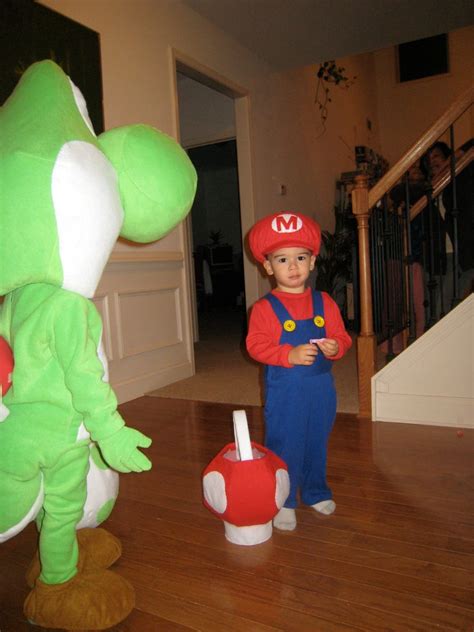 Yoshi Mascot And Baby Mario Costumes For Toddlers 21 Steps With