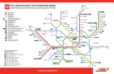 Transit Maps Official Map Milan Metro And Suburban Rail Service 2012