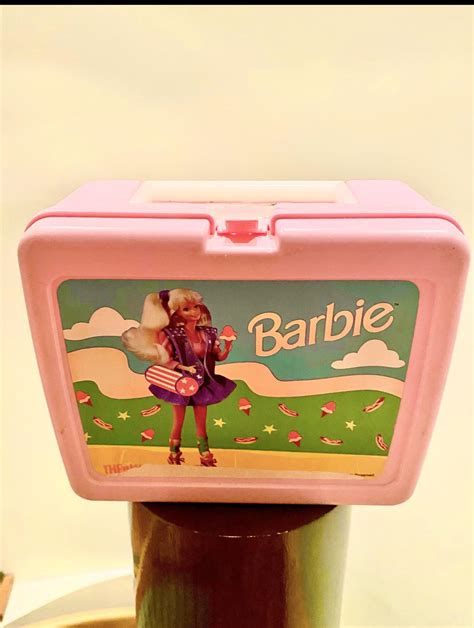 my early 90 s pink barbie lunchbox r nostalgia