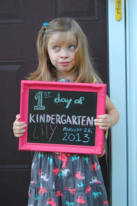 First Day Of Kindergarten Photo Idea Kindy Girl