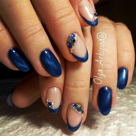 Nail Art 2573 Best Nail Art Designs Gallery Blue French Manicure