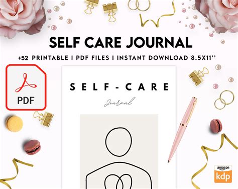 Free Self Care Journal Pdf Printable X Inch A Size For Journal