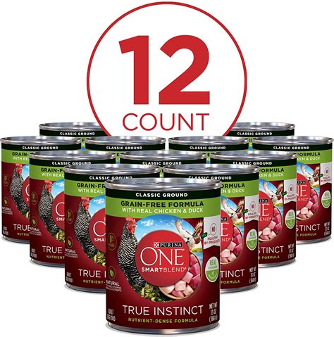 We've got a dog food made with ingredients your pup naturally craves! Purina ONE SmartBlend True Instinct Adult Canned Wet Dog ...