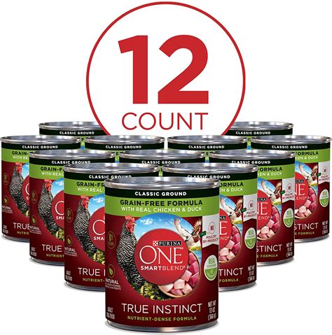 We've got a dog food made with ingredients your pup naturally craves! Purina ONE SmartBlend True Instinct Adult Canned Wet Dog ...