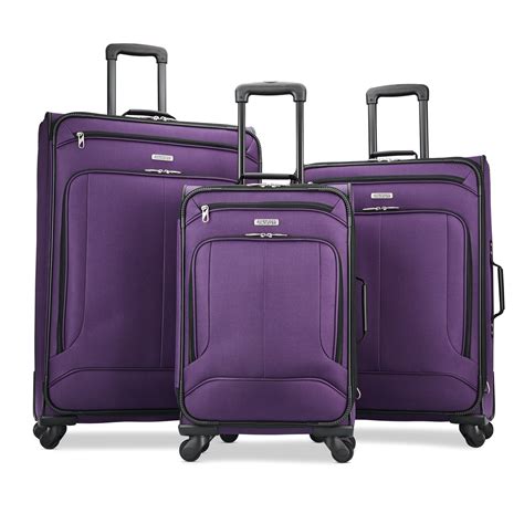 American Tourister Pop Max 3 Piece Softside Spinner Travel Set 21 Inch