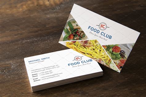 Restaurant Business Card In 2020 Restaurant Business Cards