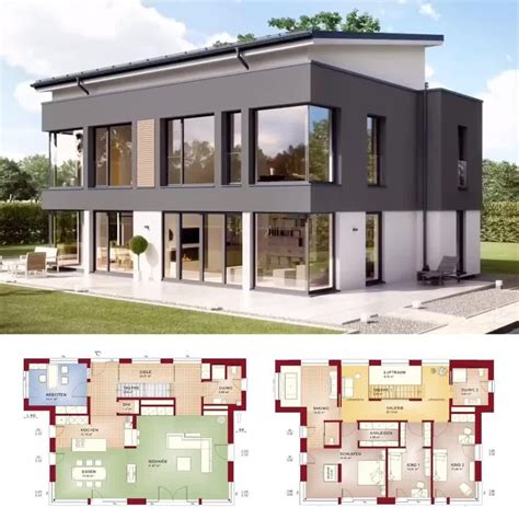 Modern House Plans With Open Floor And Gallery Contemporary Minimalist