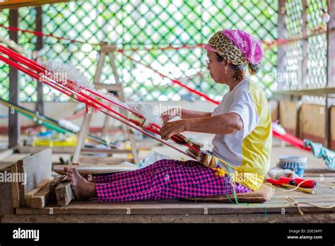 Yakan Weaving And Cloth At The Yakan Weaving House In Basilan