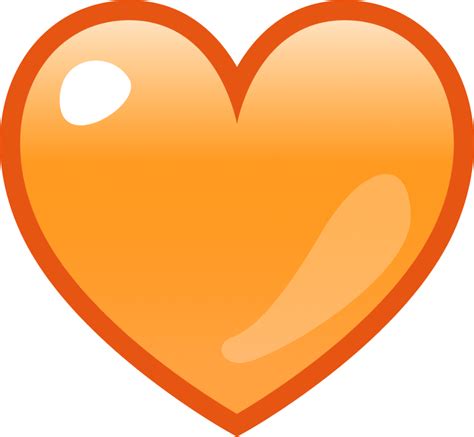 Orange Heart Emoji Download For Free Iconduck
