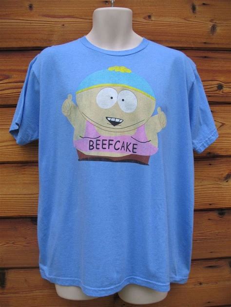 South Park Licensed Beefcake Cartman Size L 5050 Blend T Shirt Tee