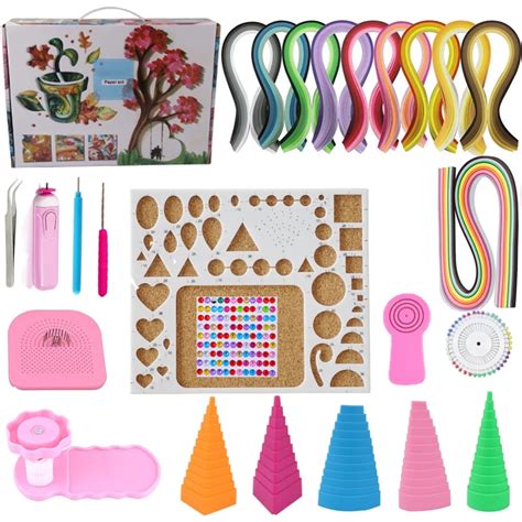Paper Quilling 1 Set Diy Quilling Paper Craft Rolling Kit Slotted Tools