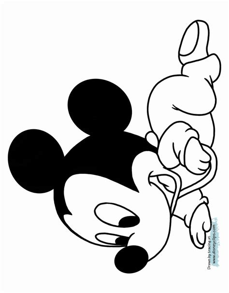 Baby Mickey Mouse Coloring Page New Disney Babies Printable Coloring