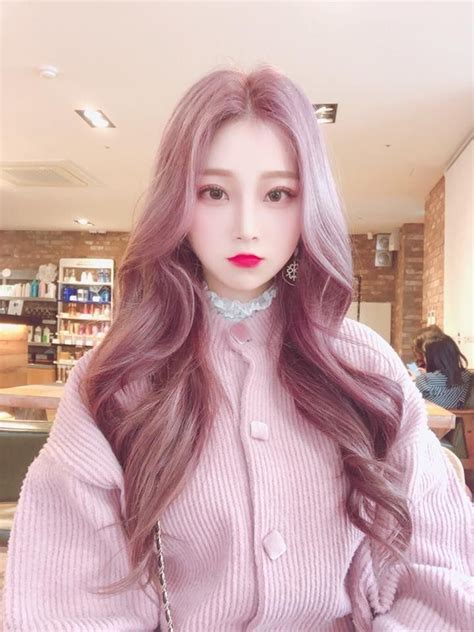 Kimtaetaekook Ulzzang Girl Girl With Pink Hair Korean Hairstyle