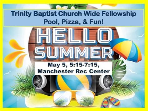 Church Wide Pool Party Trinity Baptist Church Of Manchester