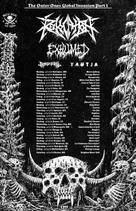 Revocation Announces North American Headlining Tour With Exhumed