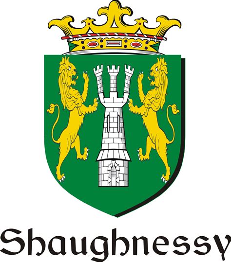 Some of the first settlers of this family name were: Shaughnessy-O Family Crest / Irish Coat of Arms Image ...