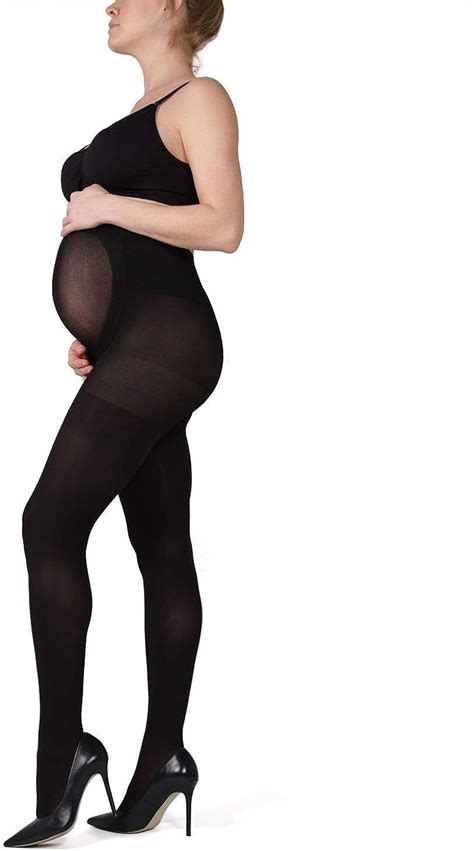 Memoi Microfiber Opaque Maternity Tights Pregnancy Support Hose Shops