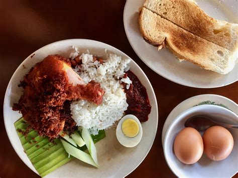 Definitely would give this a try. I Ate Nasi lemak made with crispy fried chicken, roasted ...