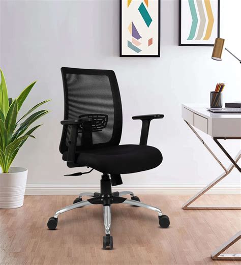 Buy Oasis Breathable Mesh Ergonomic Chairs In Black Colour At Off