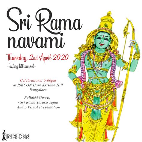 Omnamaha is bhakti website for videos, stotras,live tv, songs,festivals,popular temples,navami puja, yoga, sri rama navami 2021, panakam, vadapappu, sri ram. ISKCON Bangalore is celebrating Sri Rama Navami on April ...
