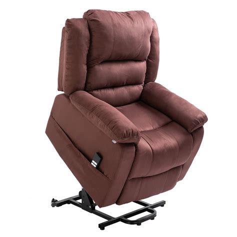 Homegear Microfiber Dual Motor Power Lift Electric Recliner Chair With