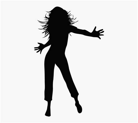 Dancing Lady Silhouette Clip Art