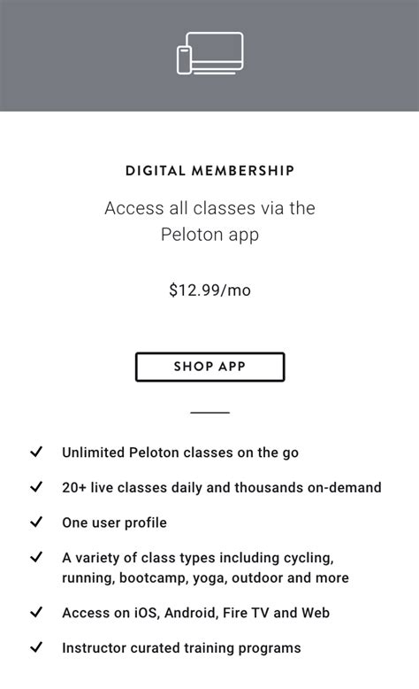 The next challenge, then, was to find an. Changes to Peloton Digital App Subscription Cost - 33% ...