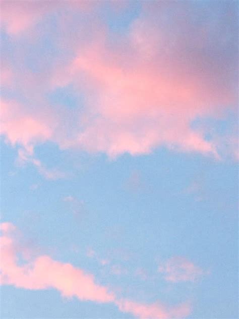 Pink And Blue Sky Blue Digital Art Blue Sky Background Pink Clouds